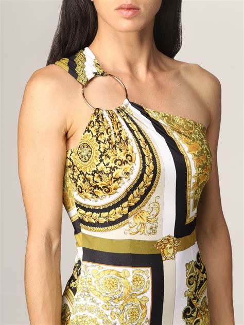 discount versace suits|Versace one shoulder dress.